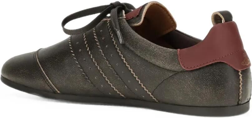 Vivienne Westwood Drunken leren low-top sneakers Zwart - Foto 4