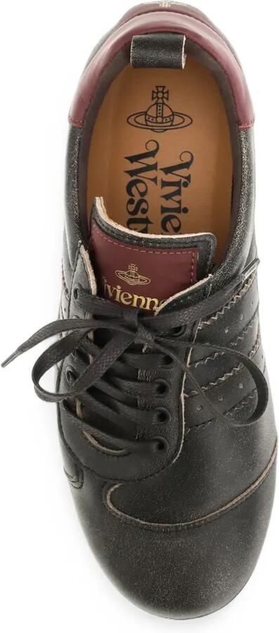 Vivienne Westwood Drunken leren low-top sneakers Zwart - Foto 3