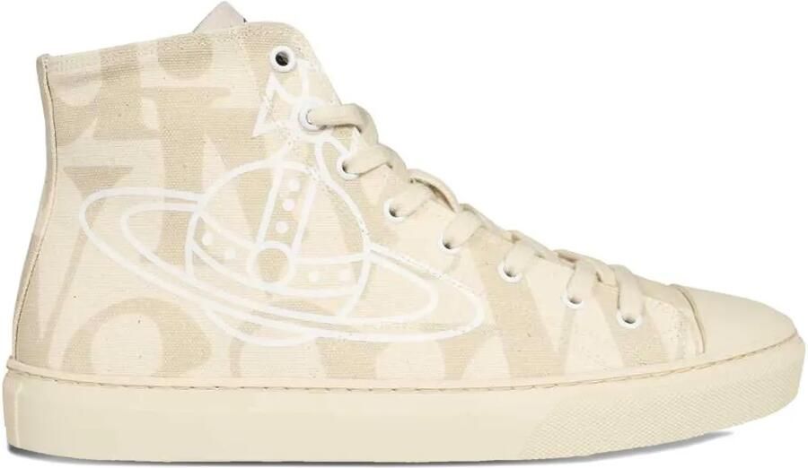 Vivienne Westwood High-top sneakers met Orb-print Beige