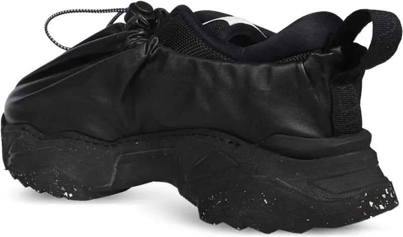 Vivienne Westwood Leren sneakers met trekkoord Zwart