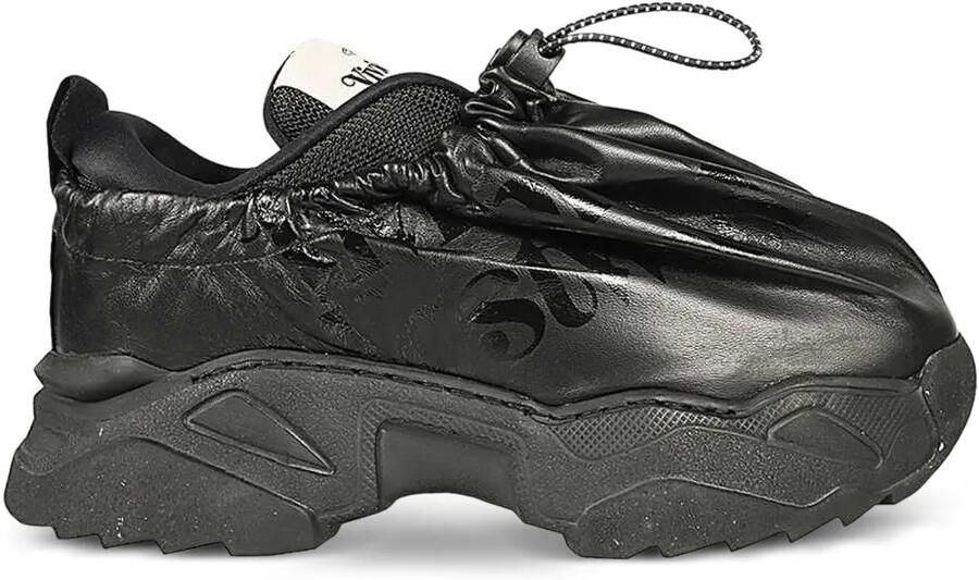 Vivienne Westwood Leren sneakers met trekkoord Zwart