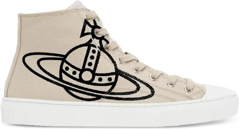 Vivienne Westwood Orb-print canvas sneakers Beige