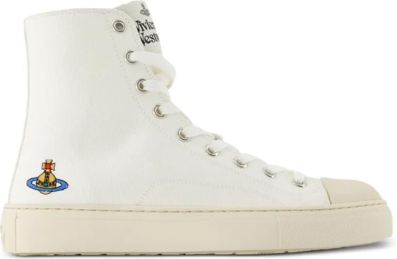Vivienne Westwood Plimsoll Orb sneakers met borduurwerk Wit