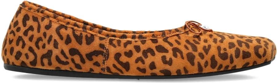 Vivienne Westwood Sneakers met luipaardprint en strik Bruin