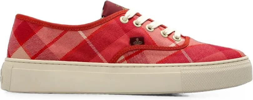 Vivienne Westwood Trucker sneakers met tartan-ruit Roze