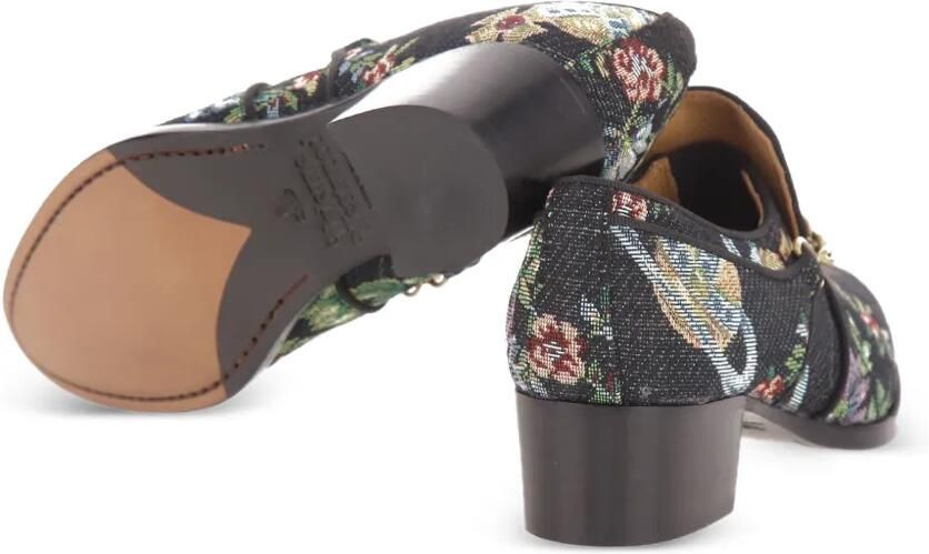 Vivienne Westwood Winston loafers met bloemen-jacquard Zwart - Foto 3