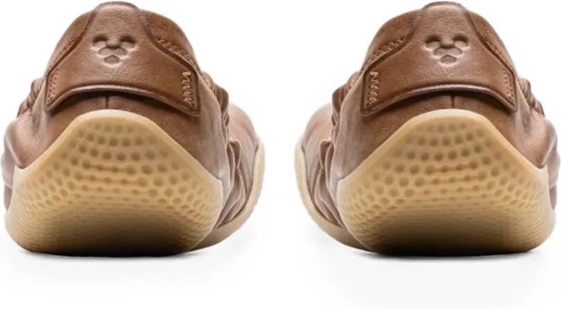 Vivobarefoot Asana Yin elastische leren ballerina's Bruin - Foto 4