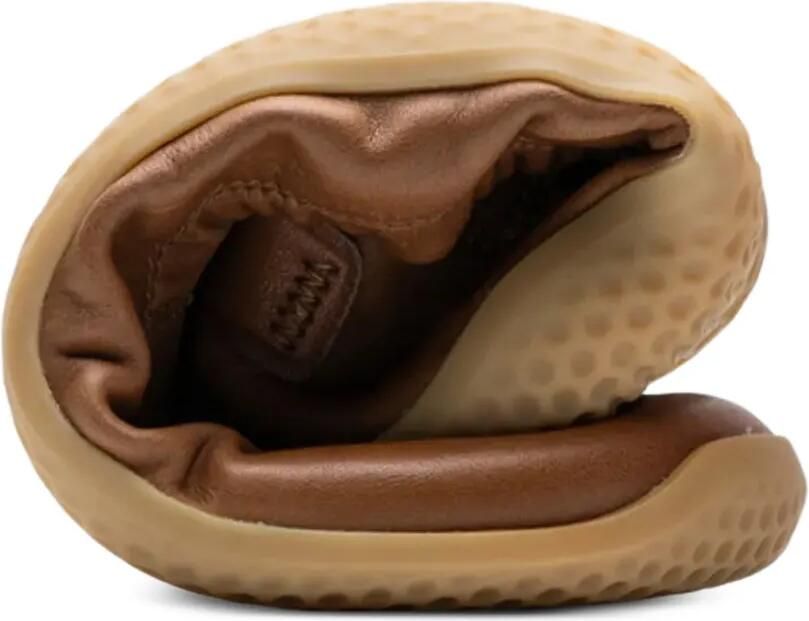 Vivobarefoot Asana Yin elastische leren ballerina's Bruin - Foto 3