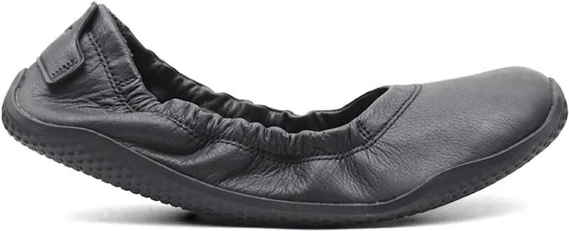 Vivobarefoot Ballerina's van bewerkt leer Zwart