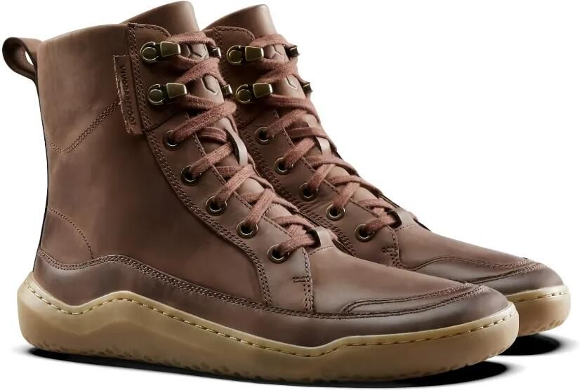 Vivobarefoot Gobi enkellaarzen met veters Bruin - Foto 4