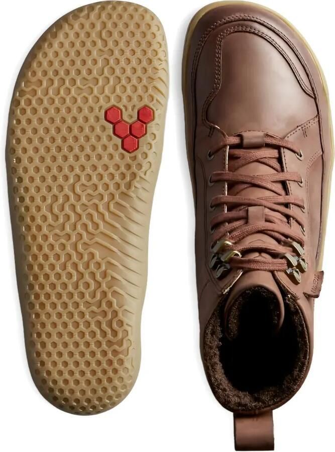 Vivobarefoot Gobi enkellaarzen met veters Bruin - Foto 3