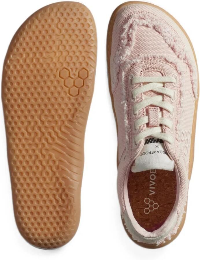 Vivobarefoot Gobi sneakers met franje Roze - Foto 2