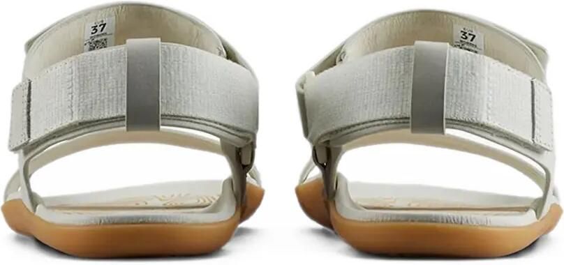 Vivobarefoot Leren sandalen met klittenband Grijs - Foto 3