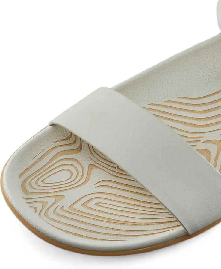 Vivobarefoot Leren sandalen met klittenband Grijs - Foto 2