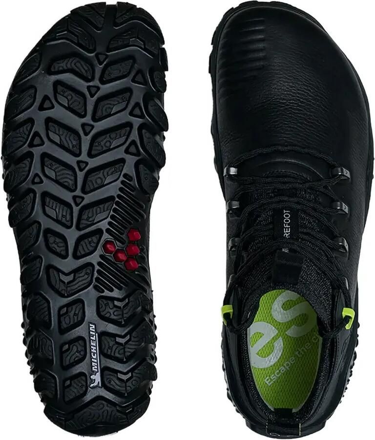 Vivobarefoot Magna Forest leren sneakers Zwart