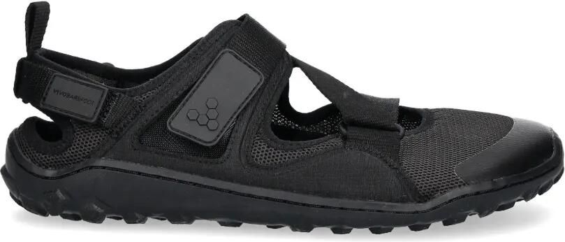 Vivobarefoot Mesh sandalen met klittenband Zwart