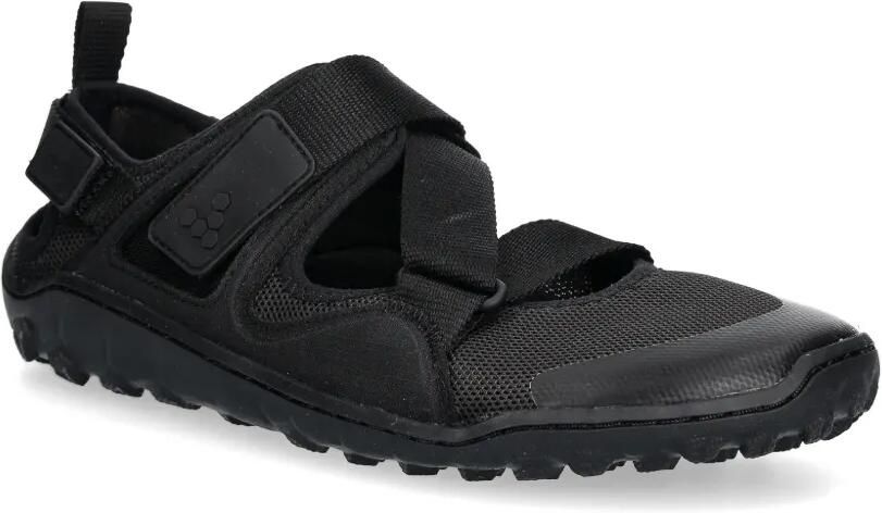 Vivobarefoot Mesh sandalen met klittenband Zwart - Foto 2