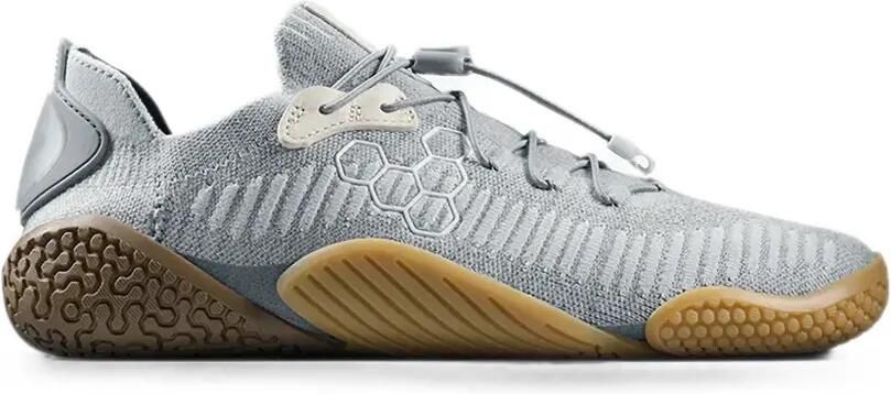 Vivobarefoot Motus Flex gebreide sneakers met houtje-touwtje-sluiting Grijs