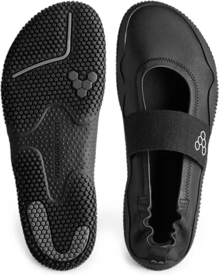 Vivobarefoot Motus Studio ballerina's met elastisch bandje Zwart - Foto 2