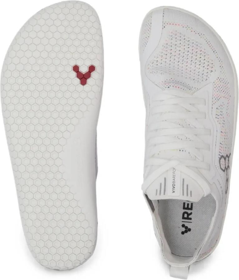 Vivobarefoot Primus Lite Knit sneakers met mesh vlak Wit - Foto 2