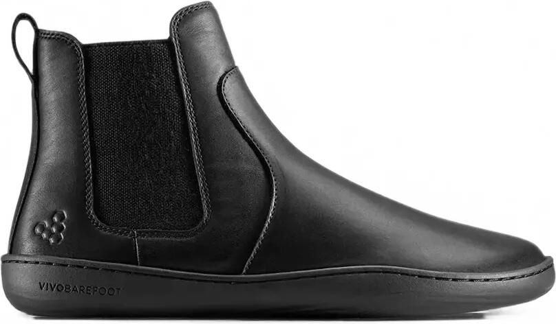 Vivobarefoot Sensus Chelsea boots met elastische zijvlakken Zwart
