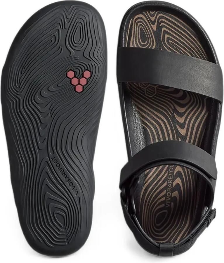 Vivobarefoot Sensus Yin sandalen met klittenband Zwart - Foto 2