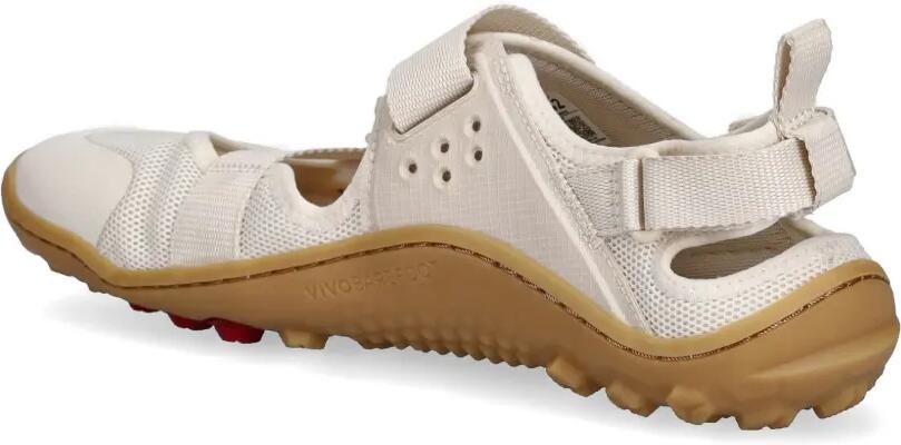 Vivobarefoot Tracker sandalen met klittenband en mesh vlak Beige - Foto 3