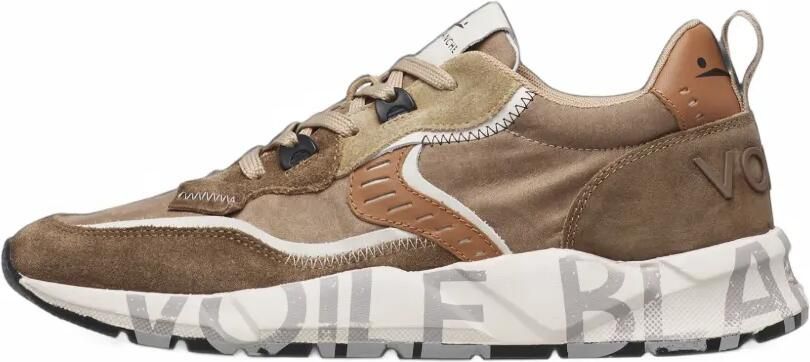 Voile Blanche Club 01 suede sneakers Bruin