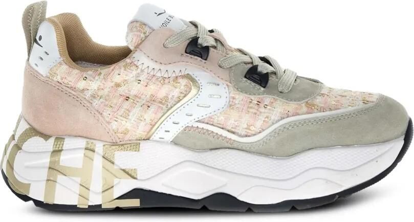 Voile Blanche Club 105 tweed sneakers Beige - Foto 4