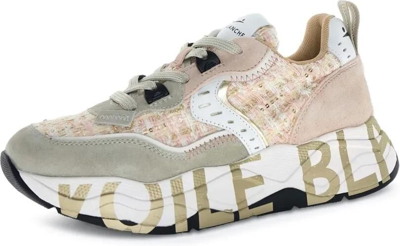 Voile Blanche Club 105 tweed sneakers Beige - Foto 3