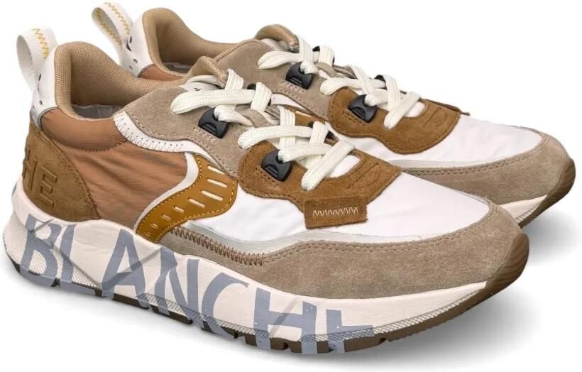 Voile Blanche CLUB01 logoprint sneakers Bruin - Foto 5