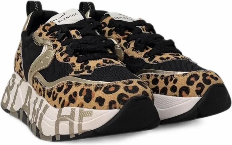 Voile Blanche Club105 leopard-print sneakers Beige - Foto 4