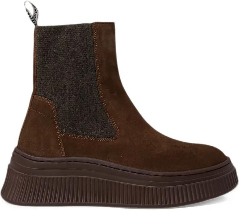 Voile Blanche Flaurence suede boots Bruin