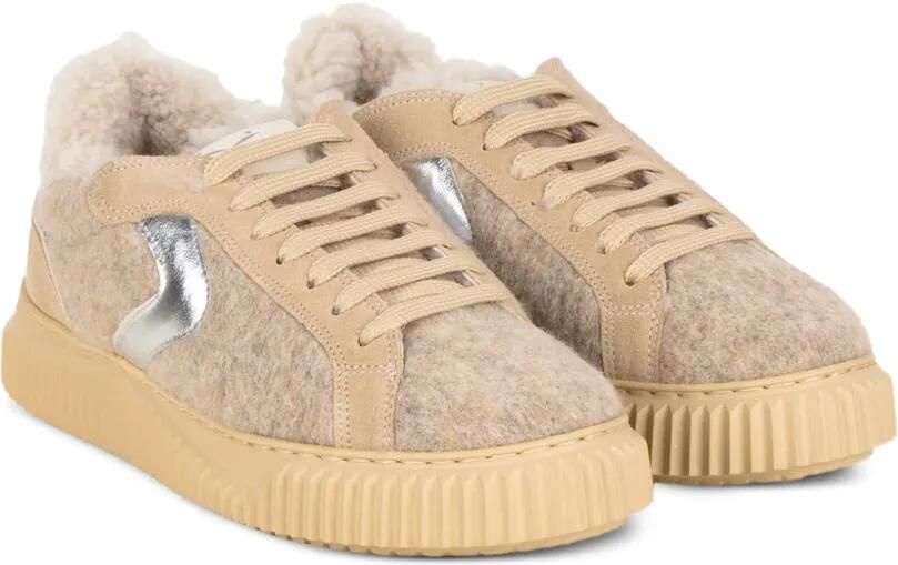 Voile Blanche Lipari metallic-trim sneakers Beige - Foto 3
