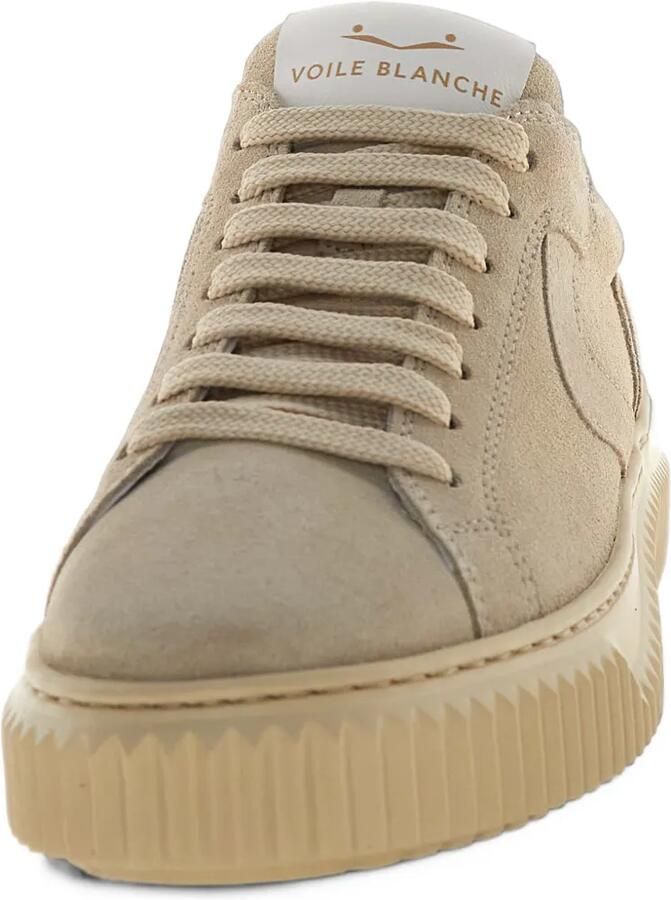 Voile Blanche logo-patch panelled sneakers Beige - Foto 2