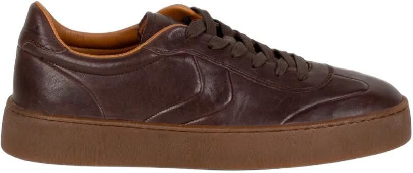Voile Blanche Mind 02 leather lace-up sneakers Bruin