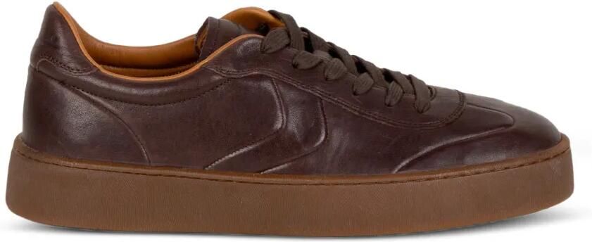 Voile Blanche Mind 02 leather lace-up sneakers Bruin