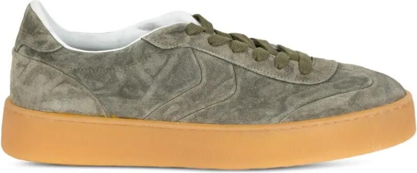 Voile Blanche Mind 02 suede panelled sneakers Groen