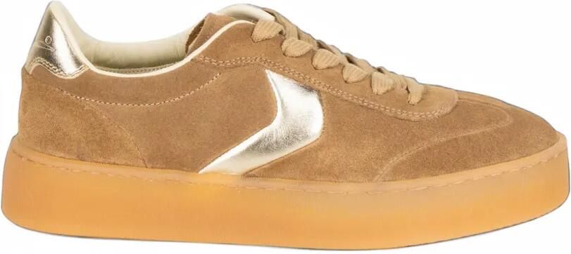 Voile Blanche Mind 02 W metallic-panelled platform sneakers Beige