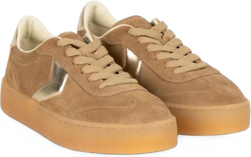 Voile Blanche Mind 02 W metallic-panelled platform sneakers Beige - Foto 3