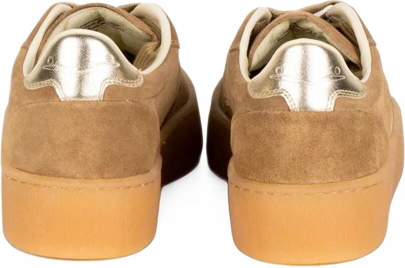 Voile Blanche Mind 02 W metallic-panelled platform sneakers Beige - Foto 2