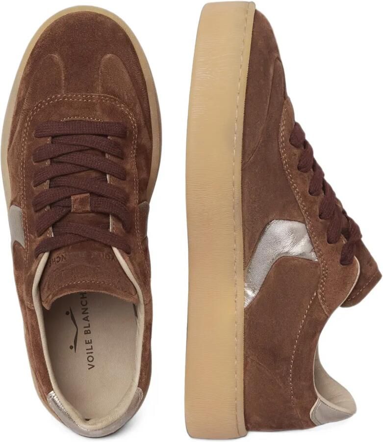 Voile Blanche Mind suede sneakers Bruin - Foto 2