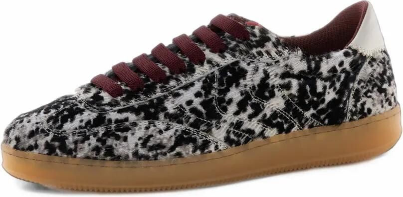 Voile Blanche Olivia Court leopard-print leather sneakers Zwart - Foto 3