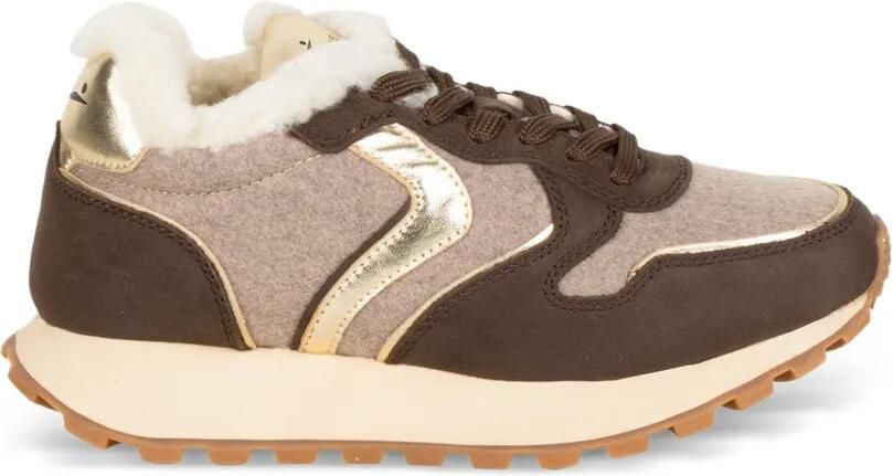 Voile Blanche Paris Easy metallic-detail sneakers Bruin - Foto 1