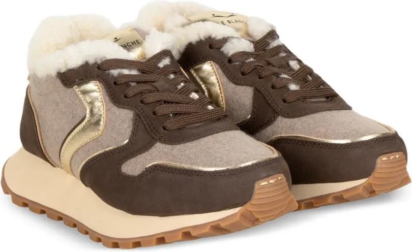 Voile Blanche Paris Easy metallic-detail sneakers Bruin - Foto 3