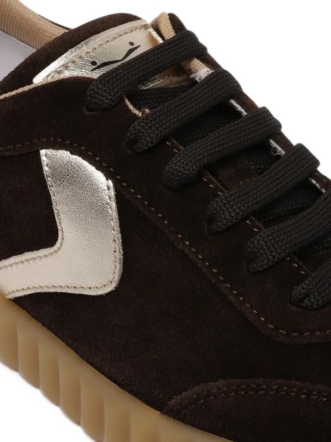 Voile Blanche Suède sneakers met metallic afwerking Bruin - Foto 2