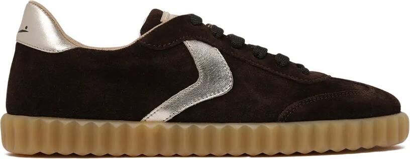 Voile Blanche Suède sneakers met metallic afwerking Bruin - Foto 4