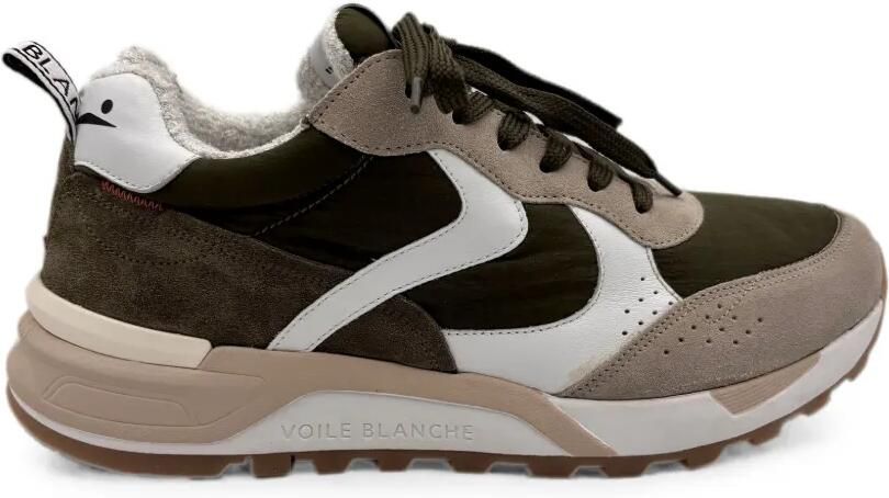 Voile Blanche Suède sneakers met vlakken Groen