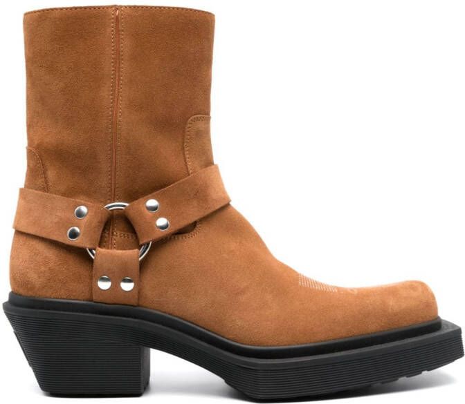 VTMNTS Harness suède enkellaarzen Bruin