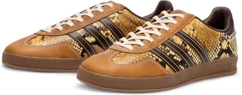 Wales Bonner x adidas Originals Gazelle leren sneakers met slangen-reliëf Bruin - Foto 4